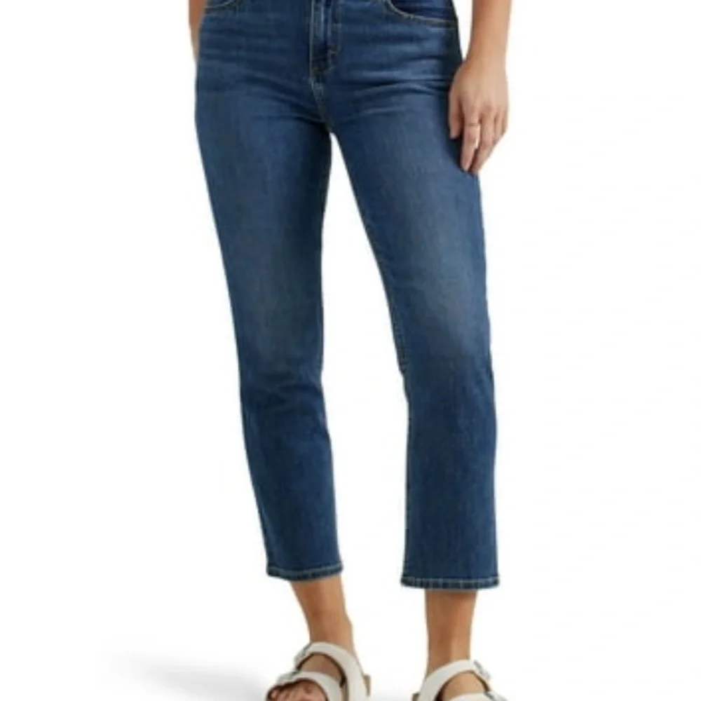 Lee Blue Ankle Cropped Jeans - Picture 2 of 3